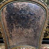 Série de 4 chaises Louis XVI en cuir