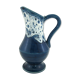 Pichet en céramique émaillée bleu marine - glaçure Fat Lava - vintage années 60