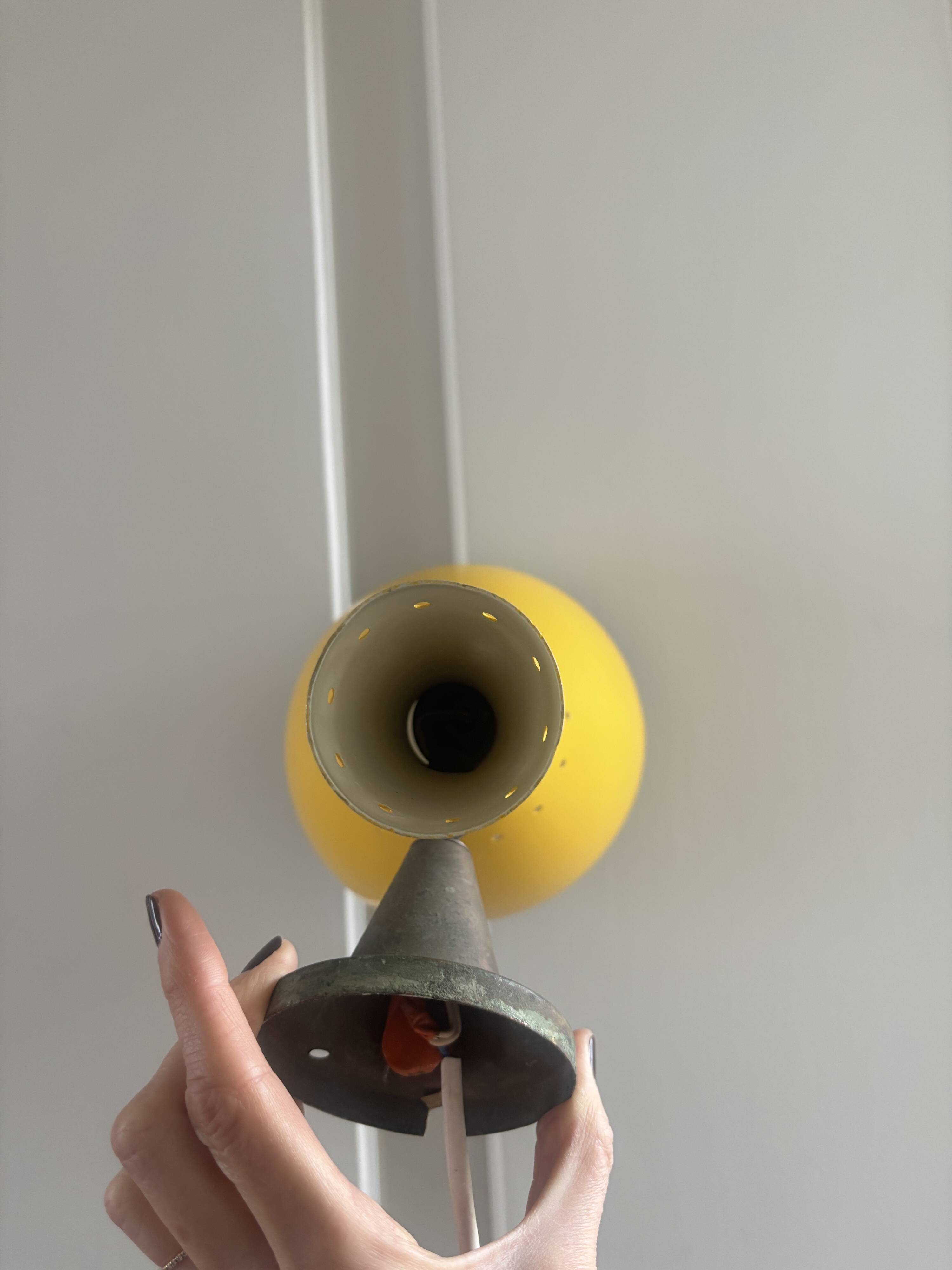 Diabolo wall light, drainage from the 1950s.