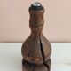 Brutalist Wabi Sabi pine foot lamp by Temde Leuchten 1960's