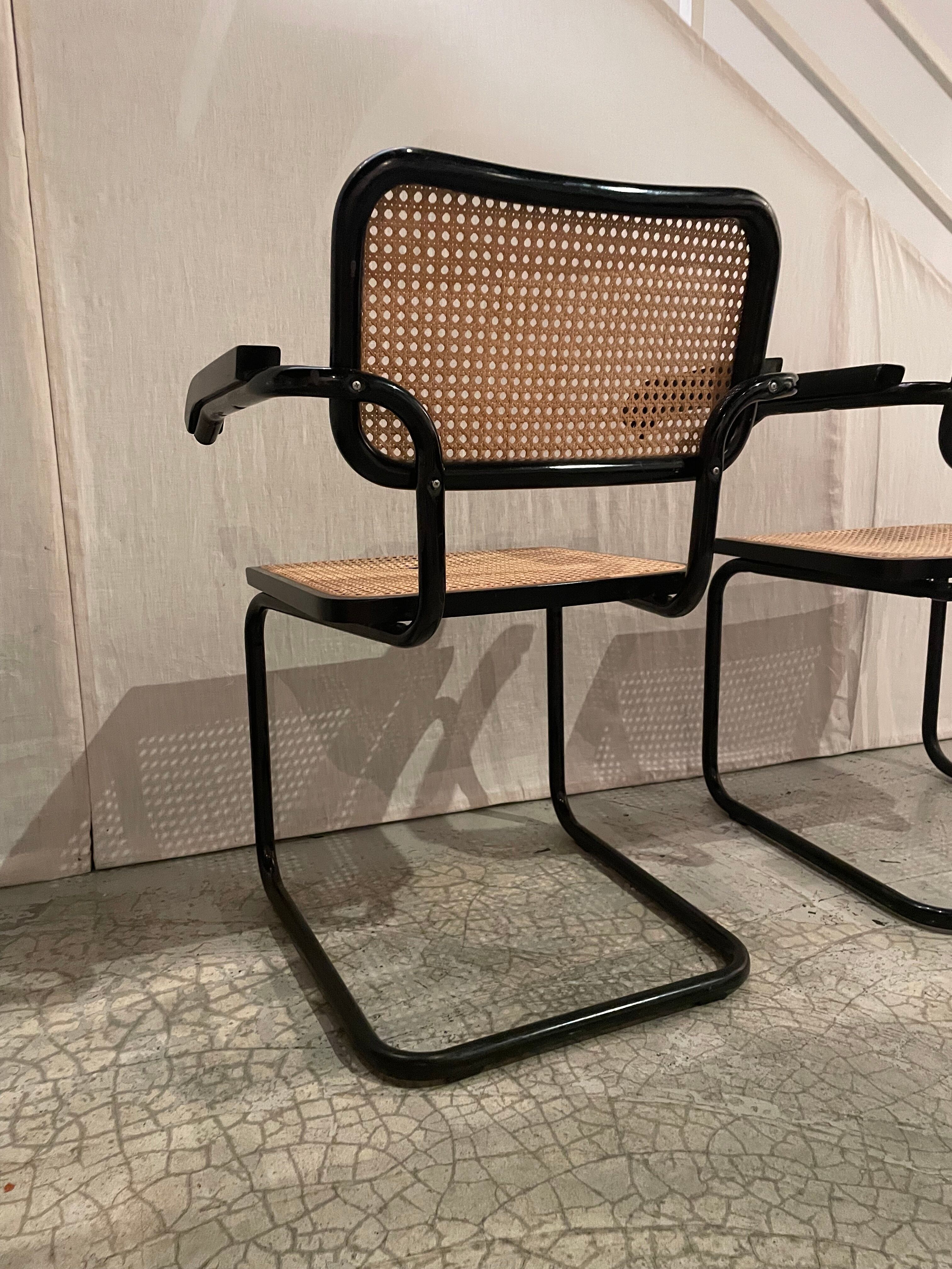 Paire de chaises Cesca B32 par Marcel Breuer années 1970