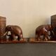 Pair of greenhouses books elephants in teak, 1970