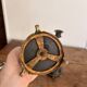 Pair of Antique Patinated Bronze and Brass Candle Holders Napoleon III Fireplace Garnish