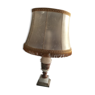 Alabaster and marble lamp