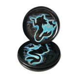 Four plates Vallauris the mermaids