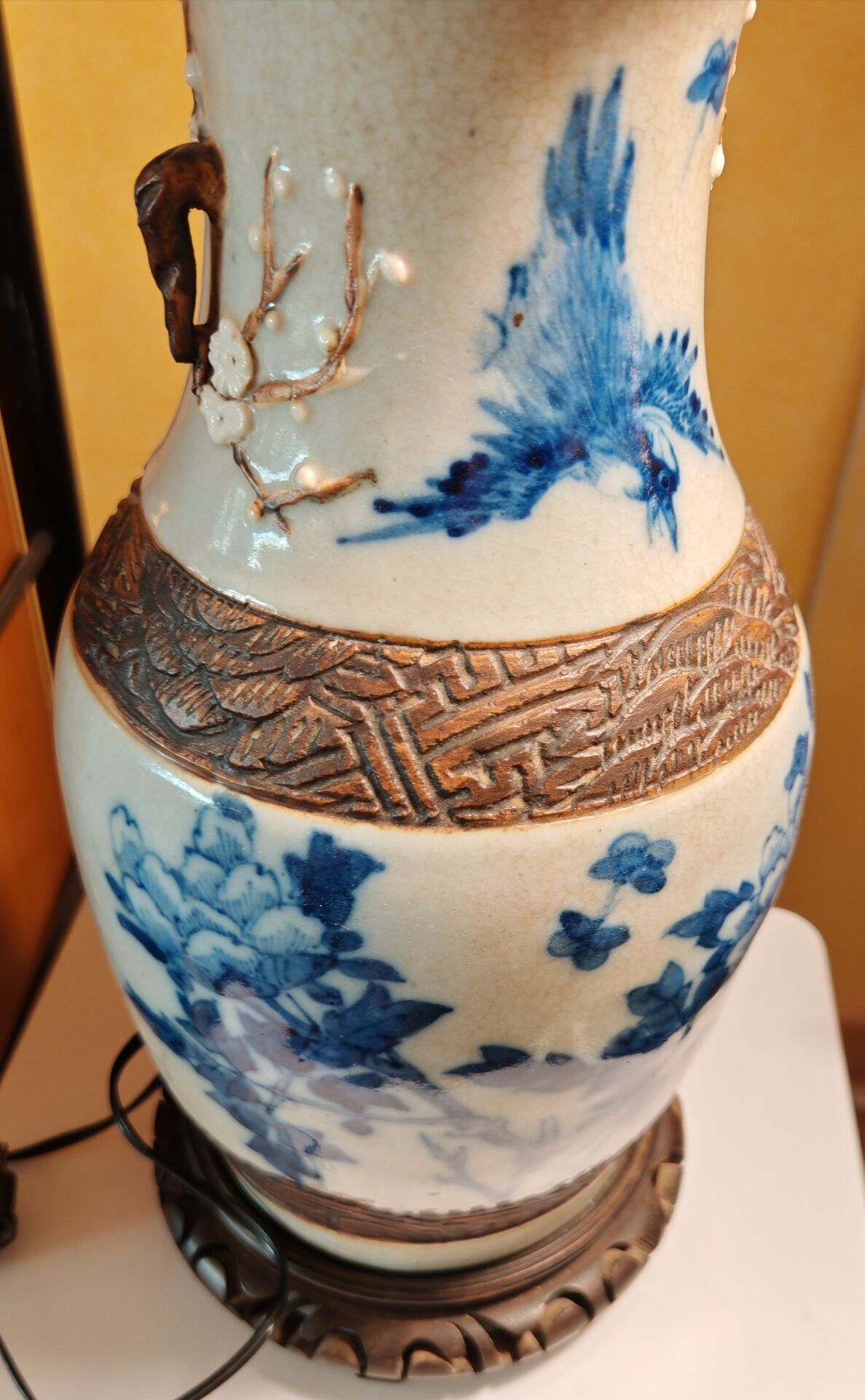 Pied de lampe chinois