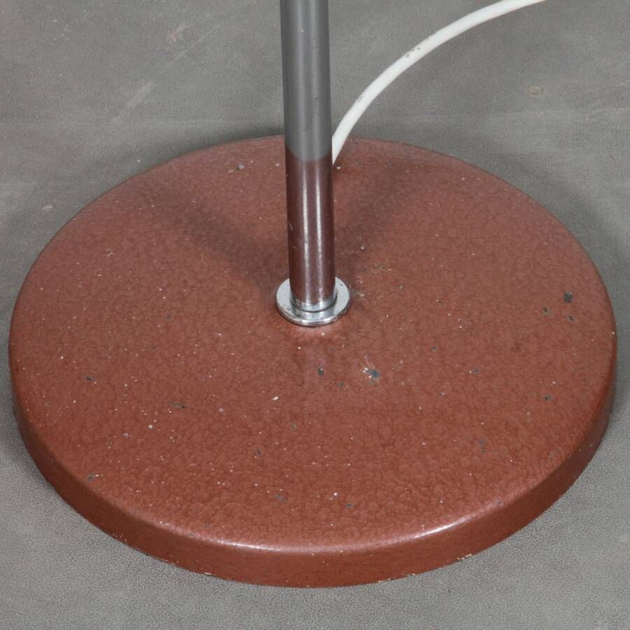 Vintage metal floor lamp produced by Lidokov, circa 1960