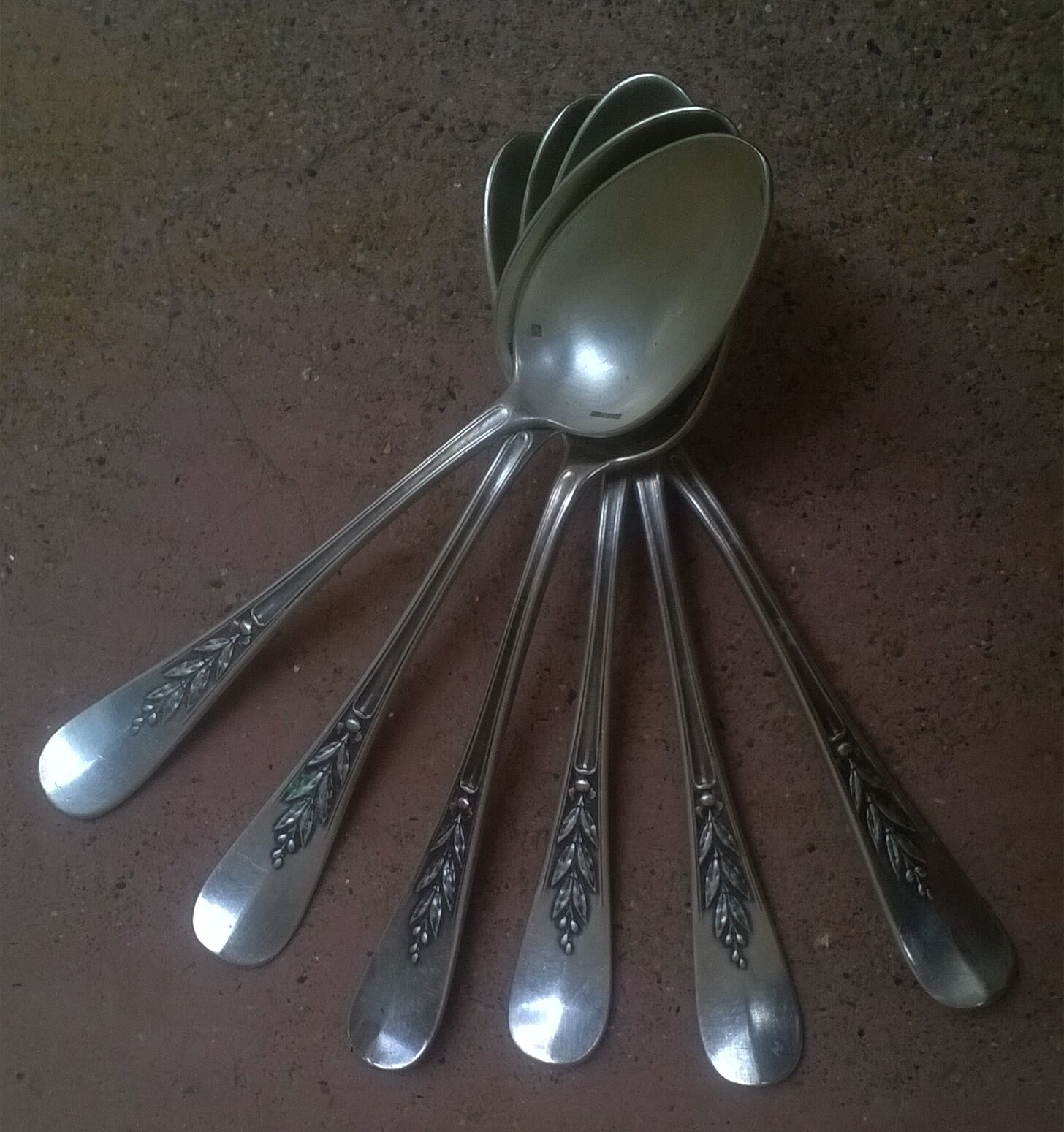 Six Christofle spoons