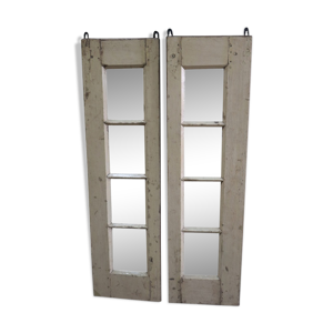 Miroirs blanc paire recycle