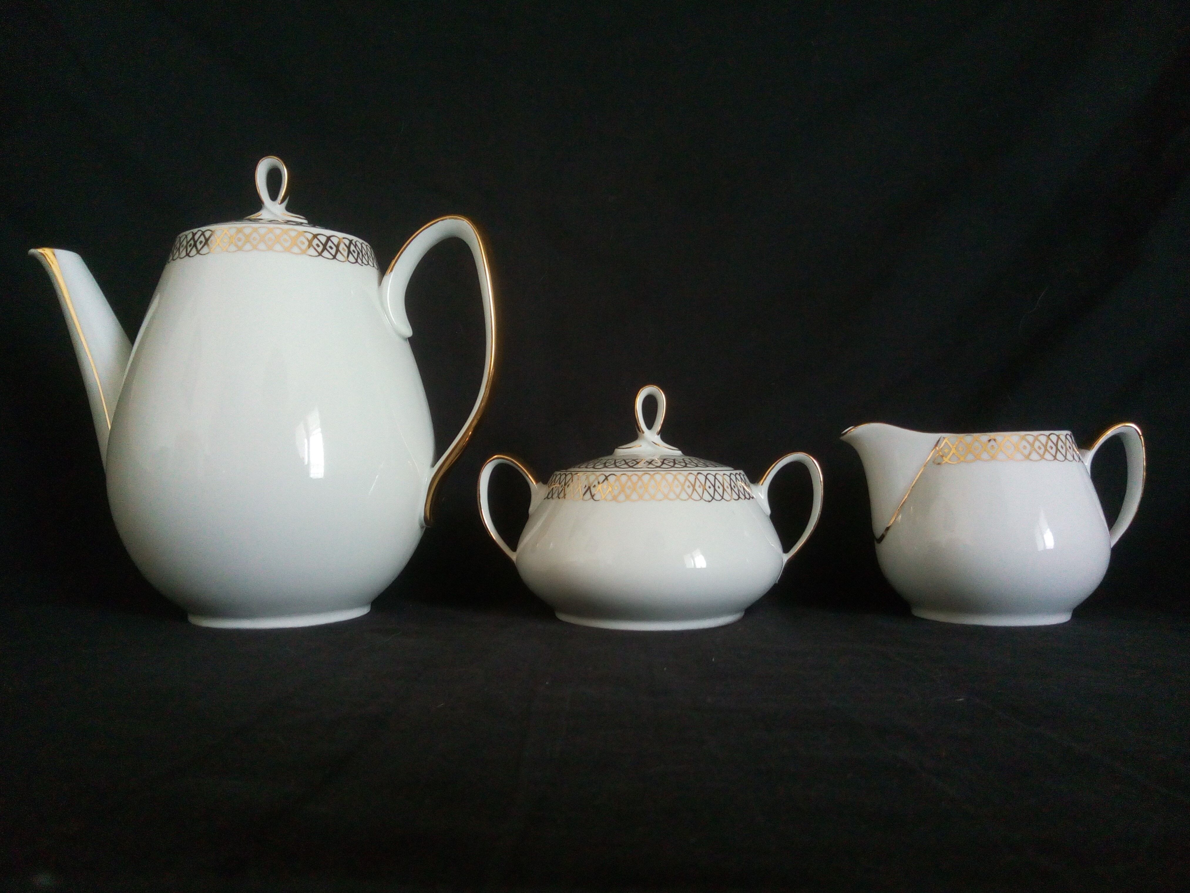 German porcelain coffee set Oscar Schaller (1921 - 1935)