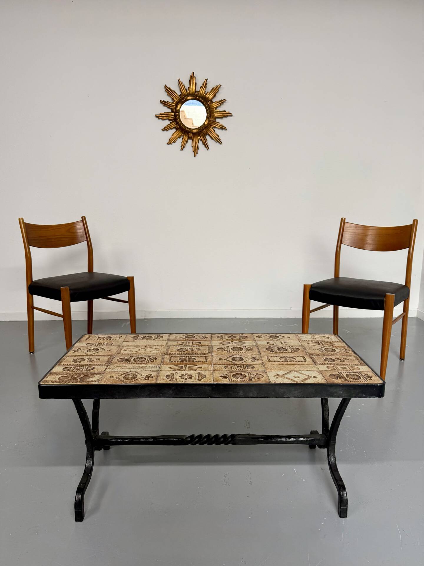 Pair of Italian design chairs by Consorzio Sedie Friuli, 1960s.