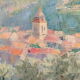 Painting Landscape of Provence Buis les Baronnies Aldo Morganti