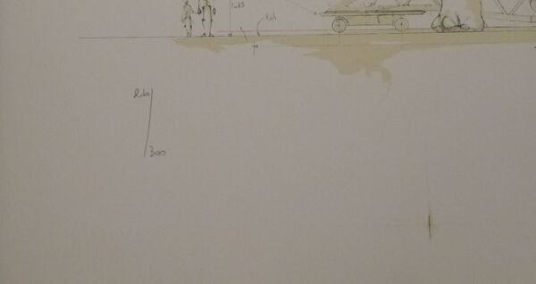Lithographie originale signée et numérotée François Delaroziere L'éléphant, 2008