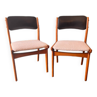 Paire de chaises scandinaves année 60