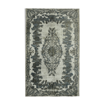 Handmade Contemporary Turkish 1970s 181 cm x 288 cm Grey Carpet