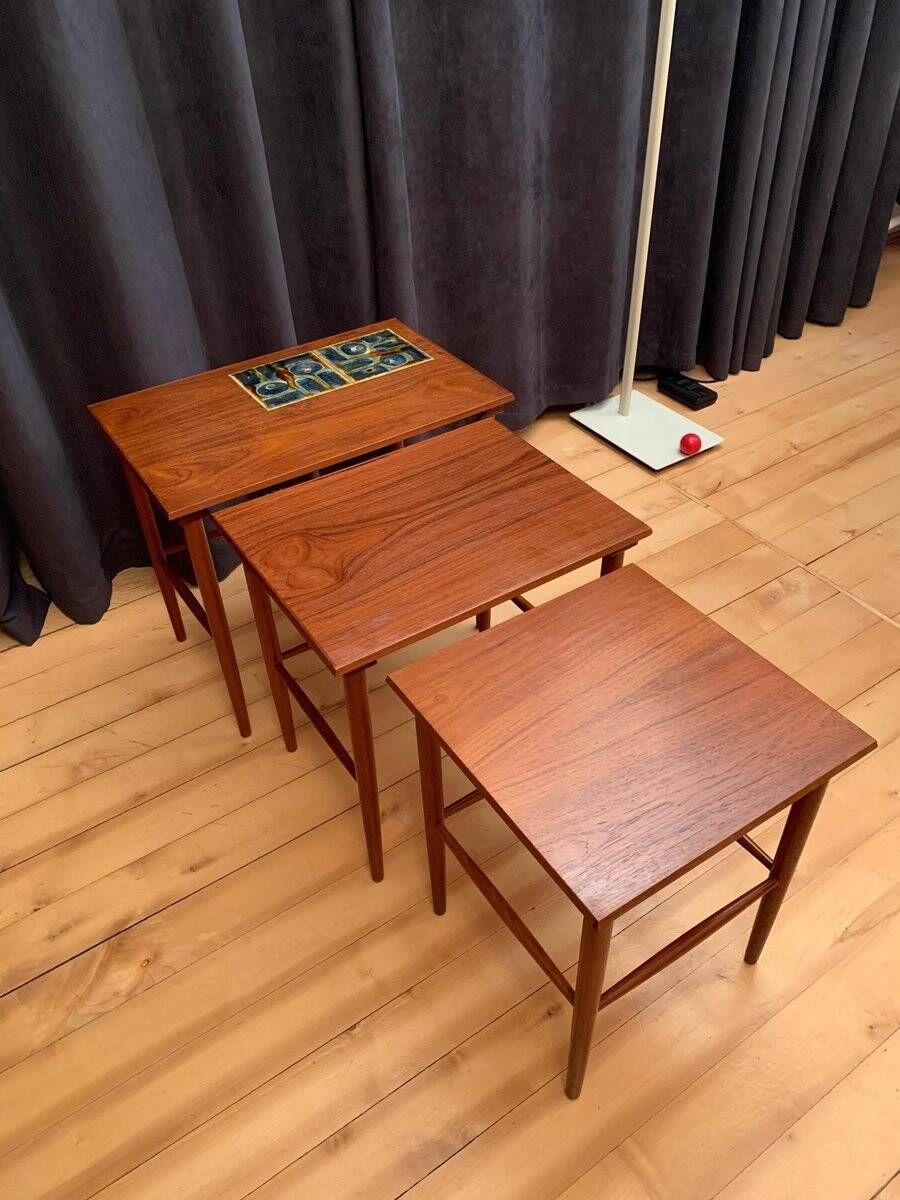 Side tables, 1960s, Denmark, set of 3