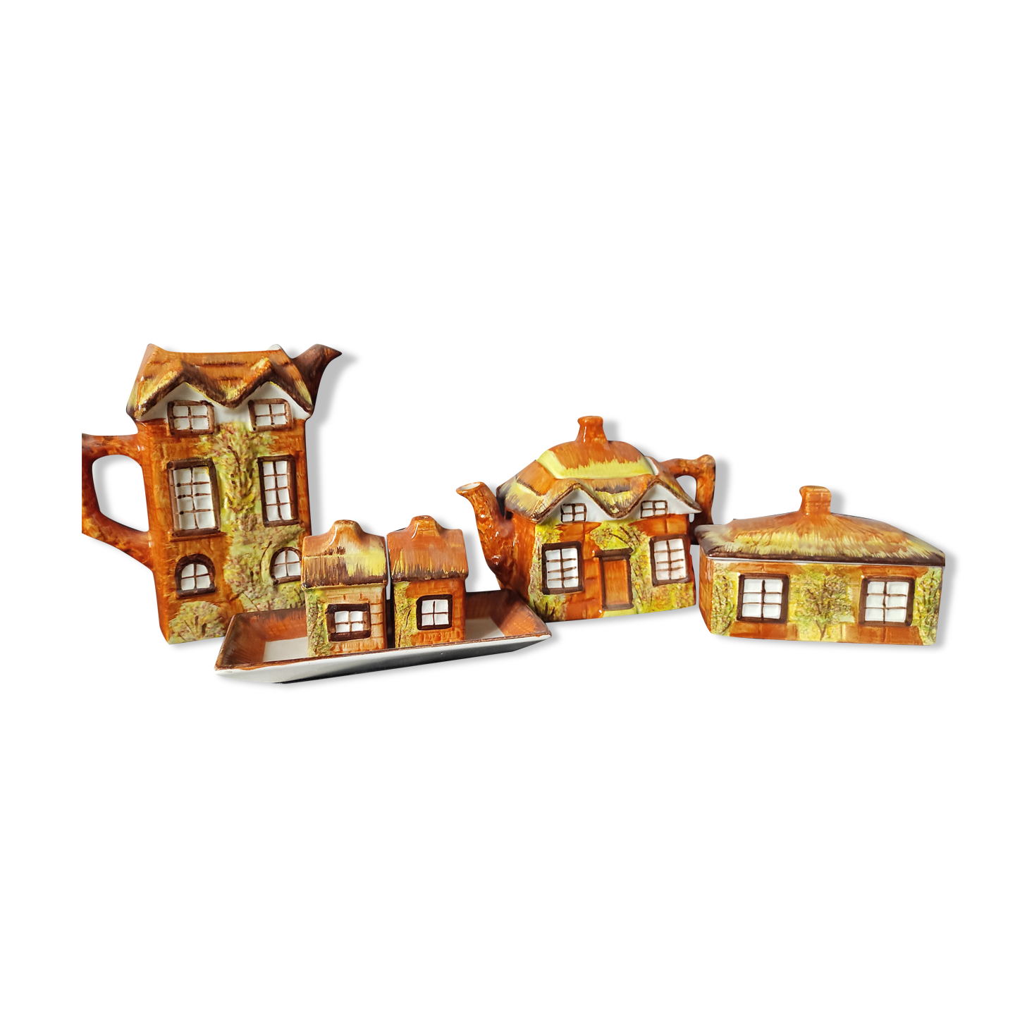 Services 6 pieces /tea /coffee maker /salt /pepper