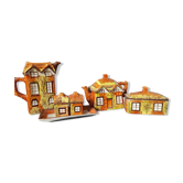 Services 6 pieces, theiere, cafetiere, saliere et poivrier