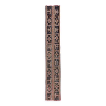 Tapis vintage turc de oushak tissé à la main 48x297 cm