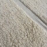 White wool rug size 200cmx200cm 6.5ftx6.5ft (Moroccan handmade)