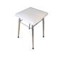 Tabouret vintage en skaï et chrome