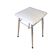 Vintage stool in faux leather and chrome