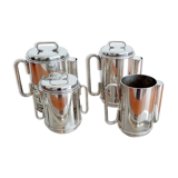 Sheratonn Italy- Magnificent and rare Italian tea and coffee service in silver plated metal