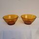 amber glass bowls – mid-20th century vintage