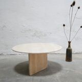 Vintage side table in travertine