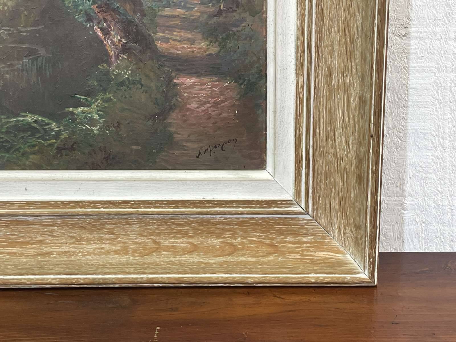 Oil on canvas by Auguste Louis Denis PENGUERN (20th century)