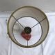 Former art deco ceramics rose lamp - golden - vintage beige daydal