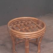 Small low bamboo table