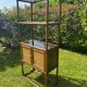 Vintage rattan bookshelf