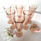 Vintage Luminarc champagne flutes