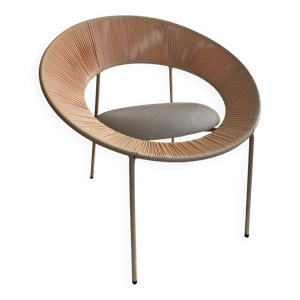 Fauteuil lounge au design circulaire