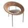 Fauteuil lounge au design circulaire vintage