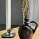Vintage silver-plated metal round mini bowl D 11.5