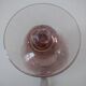 Biot candle holder vase in powder pink blown bubble glass.