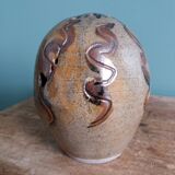 Signed flower spike vase