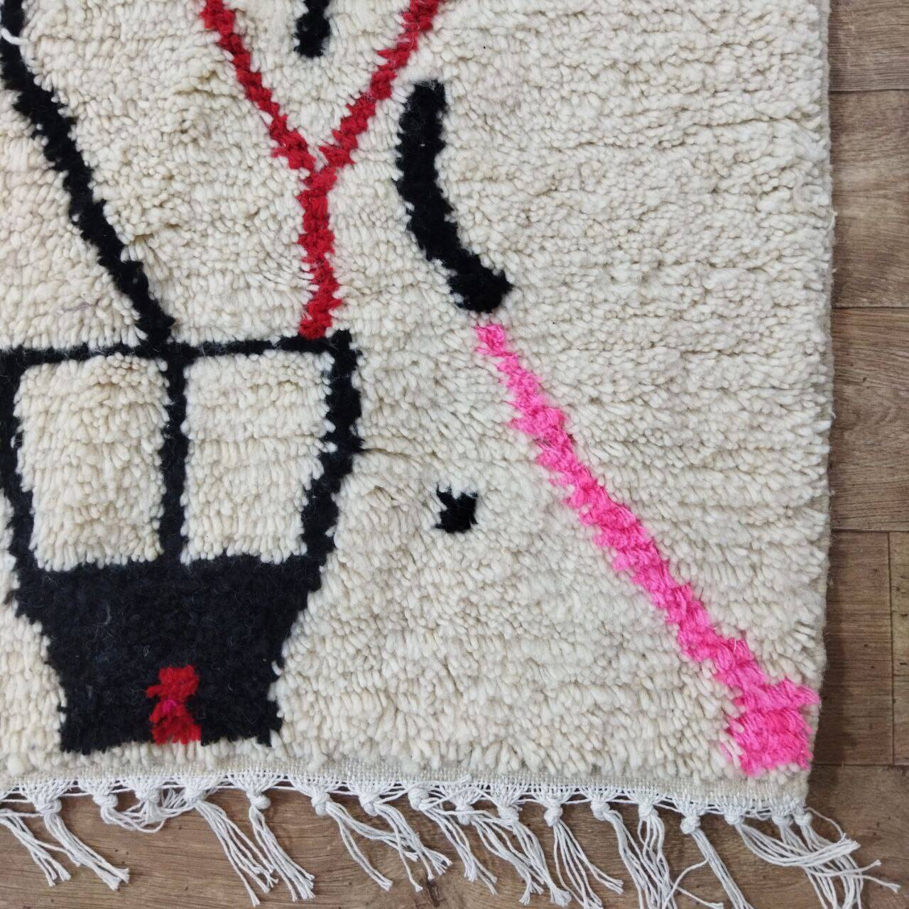 Handmade Moroccan Berber rug 310 X 194 CM