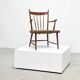 1950's dutch rattan and oak lounge / easy chair
