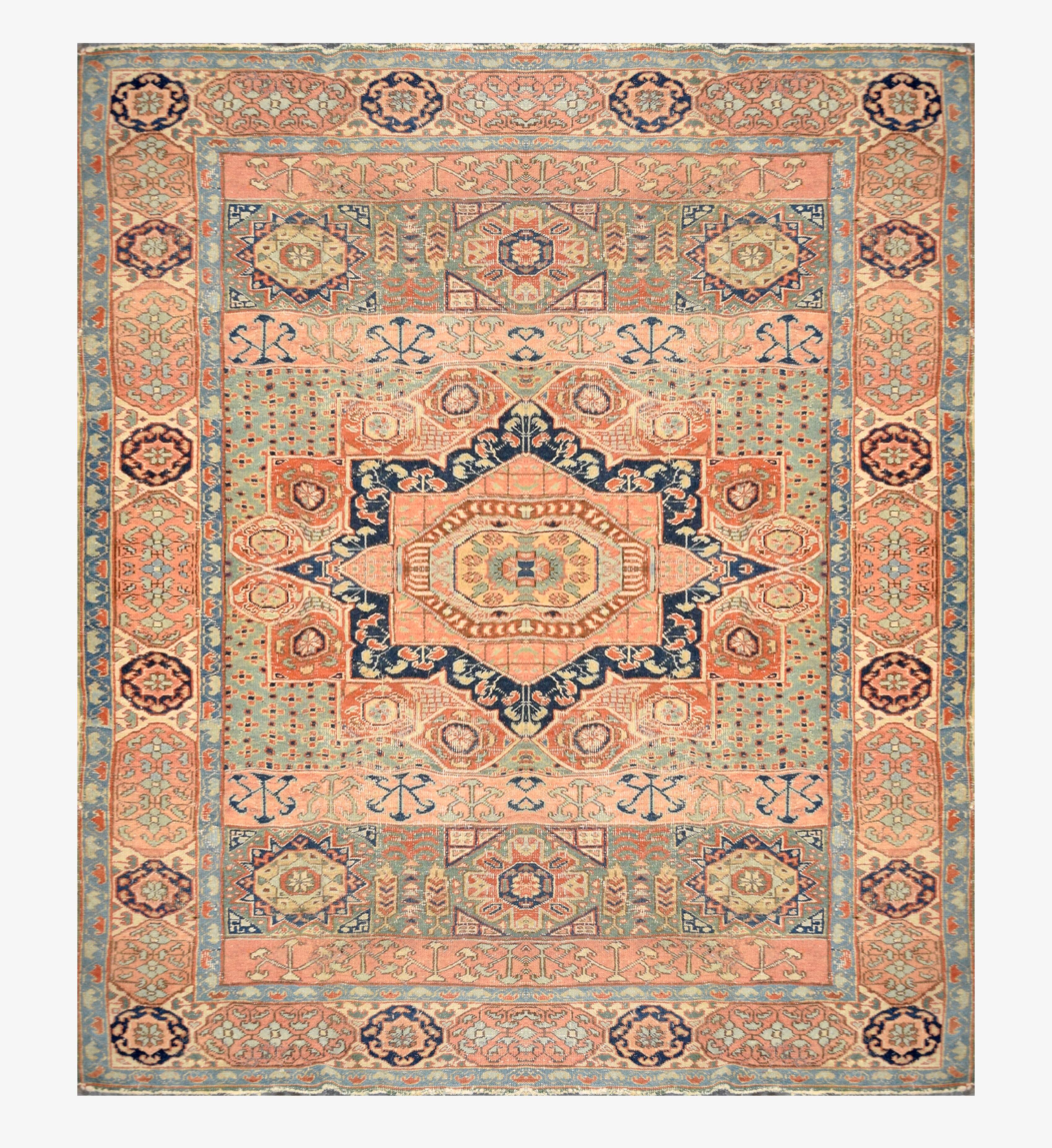 Tapis d'Iran Ardabil « Style Mamelouk » – début XXᵉ siècle : 200 × 290 Cm