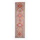 1970s Vintage Turkish Hand-Knotted Wool Cotton Red Runner Rug 93x355