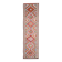 1970s Vintage Turkish Hand-Knotted Wool Cotton Red Runner Rug 93x355