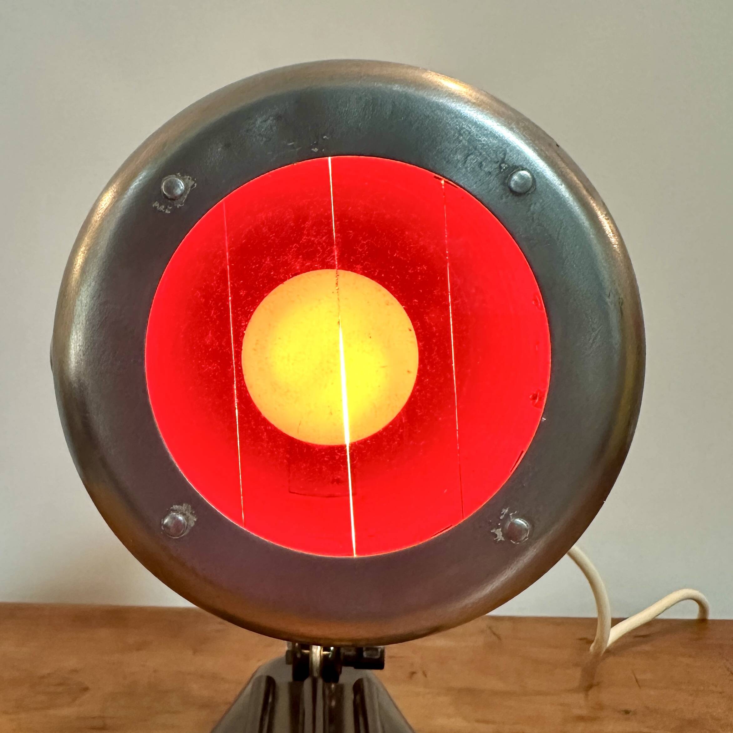 Bakelite and chromed metal lamp - 1950s - Bauhaus style - Sollux Hanau