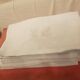 Lot de 9 serviettes en lin monogrammées vintage