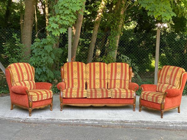 Salon vintage Louis XV B.Marly France vers 1950