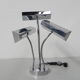 Vintage desk lamp with 3 chromed shades