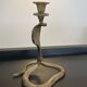 Vintage Cobra bronze candle holder from the 70s