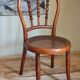 Children's chair in curved round wood old year